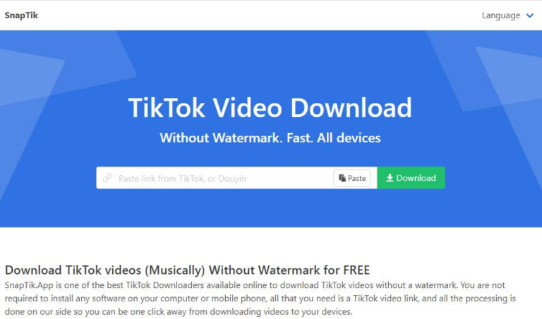 Snaptik: The Ultimate Tool for Downloading TikTok Videos Without Watermark