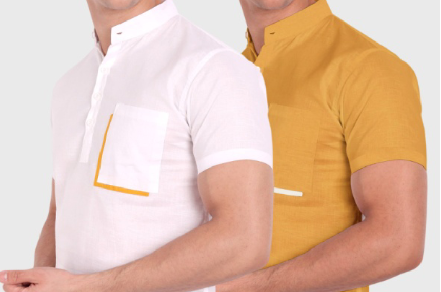 Upgrade Your Casual Look with Mandarin Collar Half Sleeve Shirts