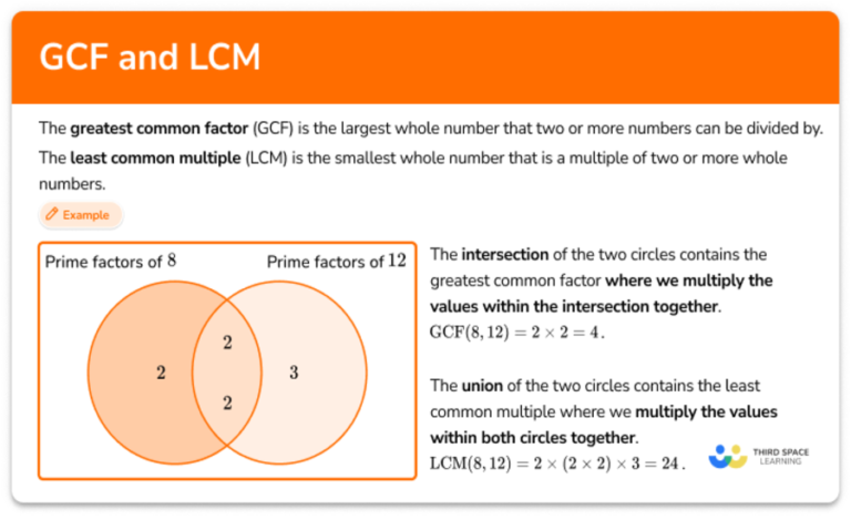 The Difference Between GCF and LCM Understanding Key Math Terms